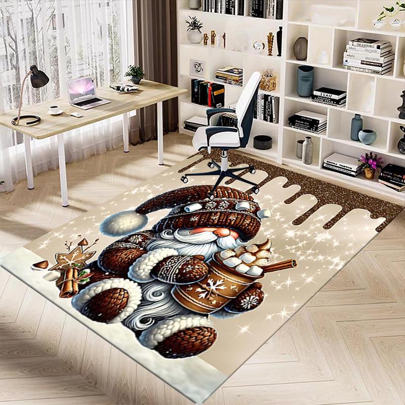 1 Stück Weihnachtsgnom Anti-Rutsch-Teppich, geeignet für Büro, Schlafzimmer und Spielzimmer. Kann auch als Sofafußstützenbezug verwendet werden-R95