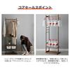 NAYIV Wooden Clothes Entryway Coat 57cm Ideal for Jacket Storage In Living and Balconies Rack, Rack, Wide, Rooms, Bedrooms,
