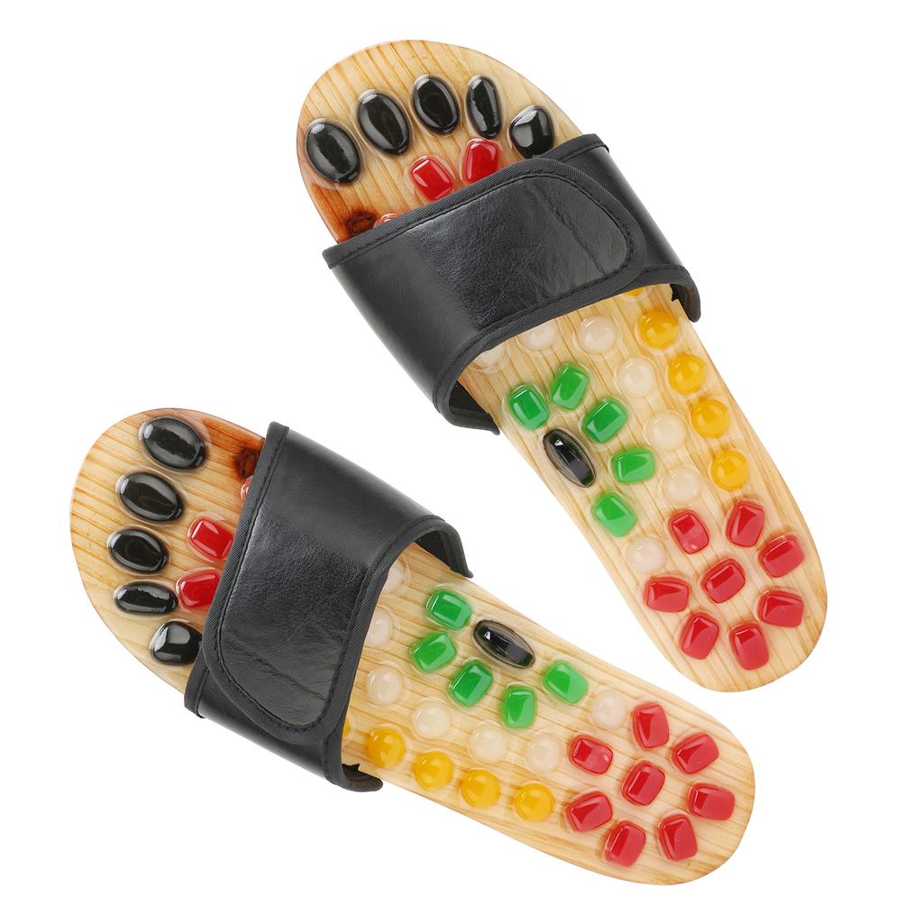 Akupressur Fußmassage Hausschuhe Reflexzonenmassage Akupunkturpunkt Stimulation Schuhe für Männer Frauen 43?44