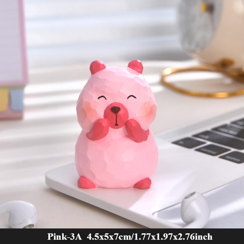 Statuiță Capybara din Lemn Lucrată Manual Sculptură Artistică Clasică Sculptată și Pictată în Lemn Figurină Drăguță Capybara Sculptură în Lemn Decor Acasă