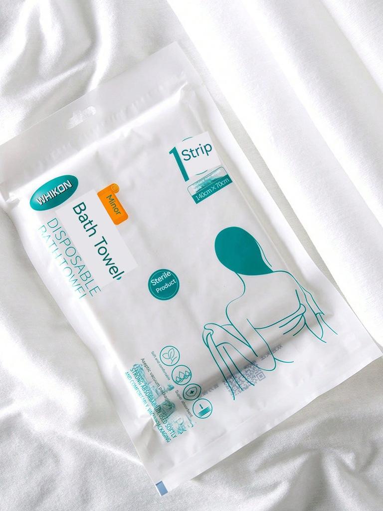 Business Trip Disposable Bath Towel Solid Color Travel Absorbent Towel Portable Business Trip Hotel Hotel Disposable Bath Towel