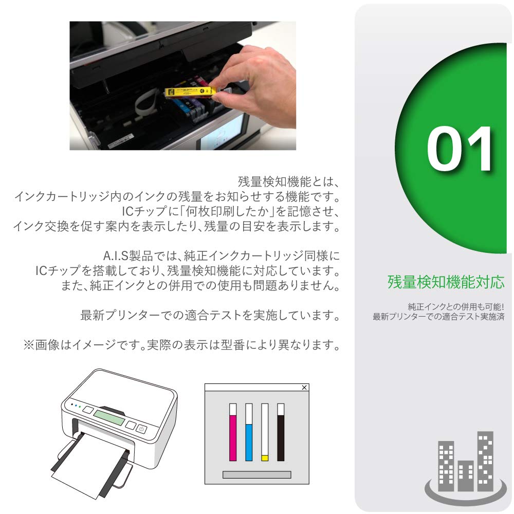 Pigment Set All New Compatible Ink Cartridges with LED and Level Indicators IC Chip BCI-371XL (Black/Cyan/Magenta/Yellow) + BCI-370XLPGBK 5-Color