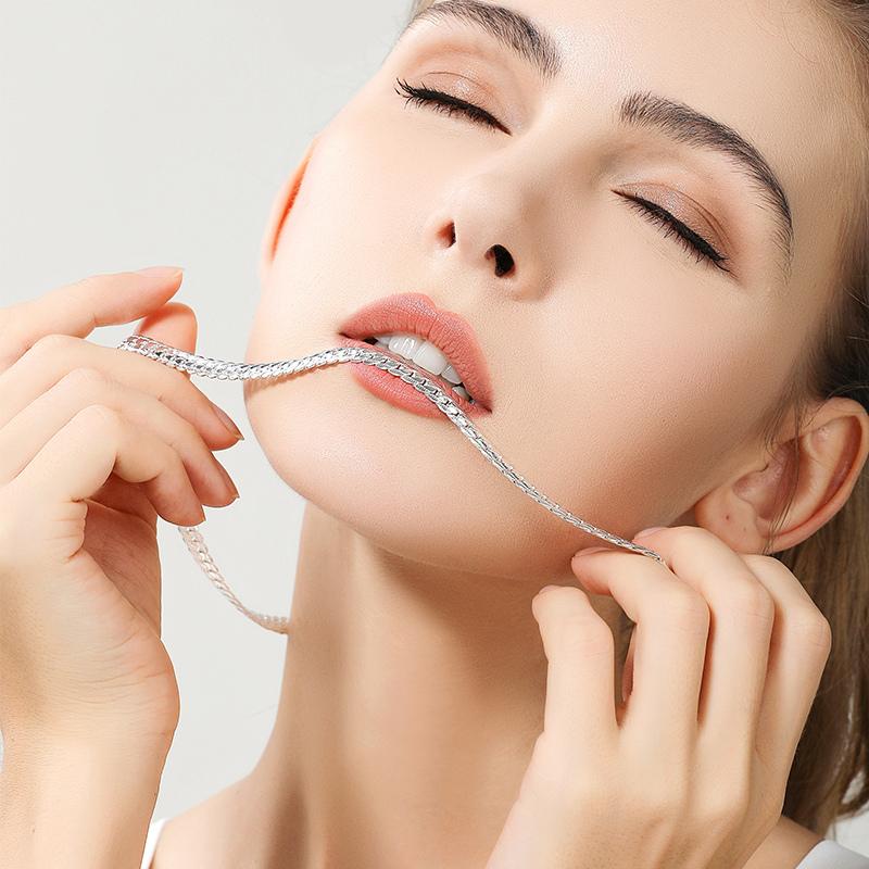 Exquisite 5mm Vollkörperkettenhalskette, Nischendesign-Accessoire für den täglichen Gebrauch und Halskette