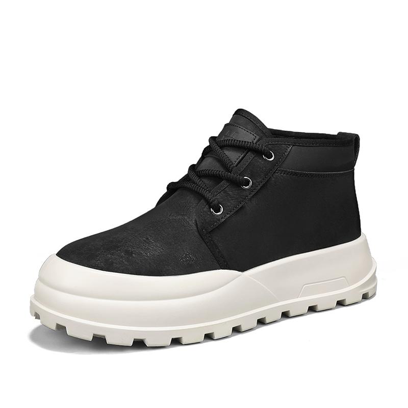 

Cheap Snow Boots for Men Women Platform Warm Plush Men s Winter Boots Lace Up Ankle Boots Men Botas Para Hombre 44