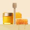 100-1pcs Honey Stir Bar Mixing Handle Jar Spoon Practical 100Pc Wood Dipper Honey Long Stick Supplies Honey Kitchen Tools