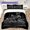 Dark Crown and Royal Wand Pattern Bedding uilt Set uilt Cover Pillowcase Home Decoration Birthday Gift (1 * duvet cover + 2 * pillowcase without core)