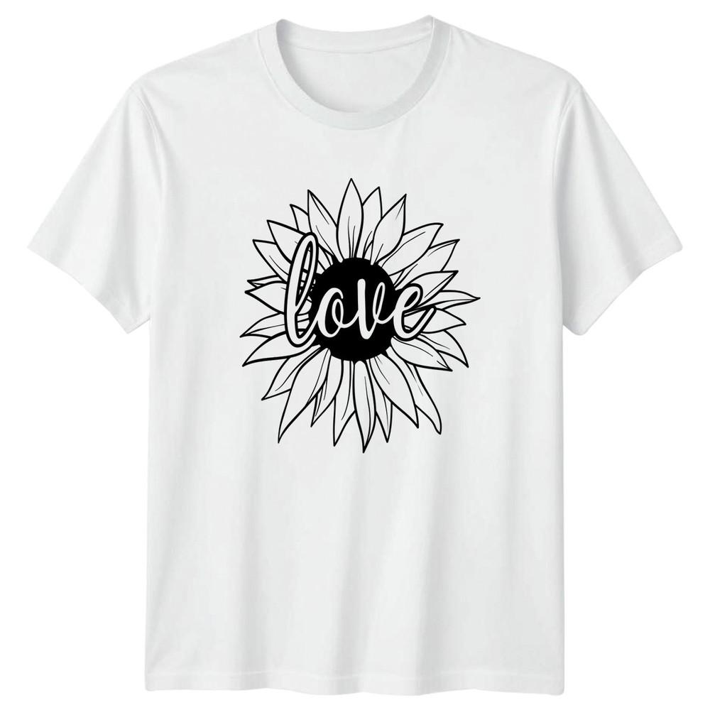 Love Unisexs TShirt Sunflower Floral Mothers Day Gift For Her S