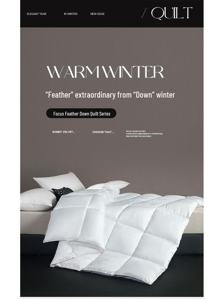 2025 Microfiber & Silk Cotton Quilt - Thickened Hotel Quality, Air Conditioning Comfort