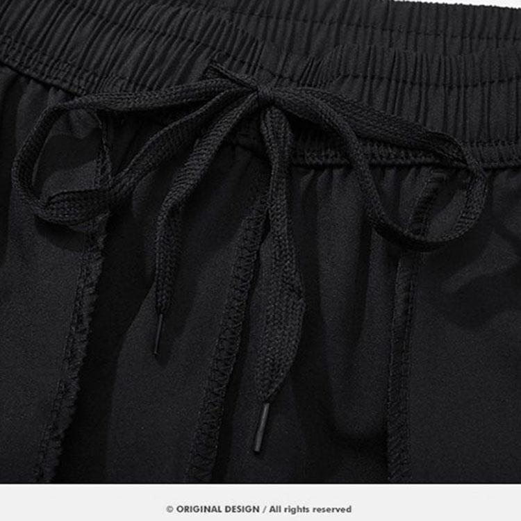 Summer Breathable Shorts Men's Thin Quick-drying Sports Running Loose Ice Pants Basketball Fitness Five-point Training Pants