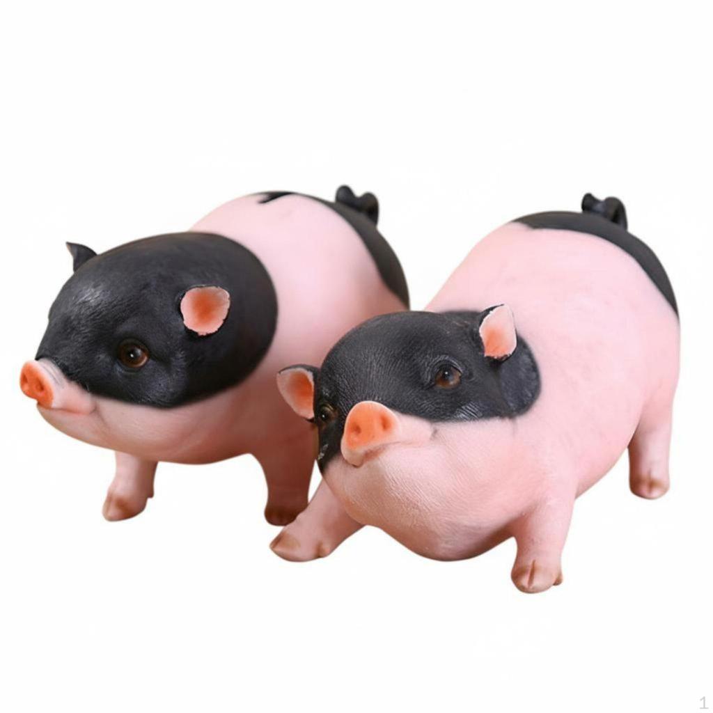 Cute Resin Pig Decor, Zodiac Animal, Home Decoration, Gift Idea