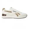 Womens/Ladies Royal Glide Leather Trim Ripple Clip Trainers