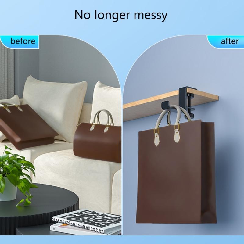 Metal Earphone Holder Under Desk Headphone Stand Headset Hanger with Adjustable Clamp Aluminum Hook