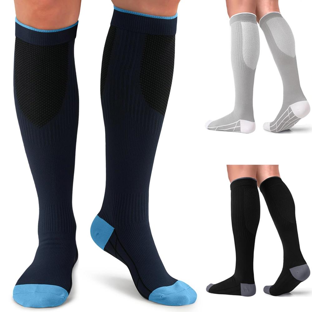 20-30 Mmhg Compression Socks For Women Men Best Support Medical Running Nursing Athletic Improve Circulation