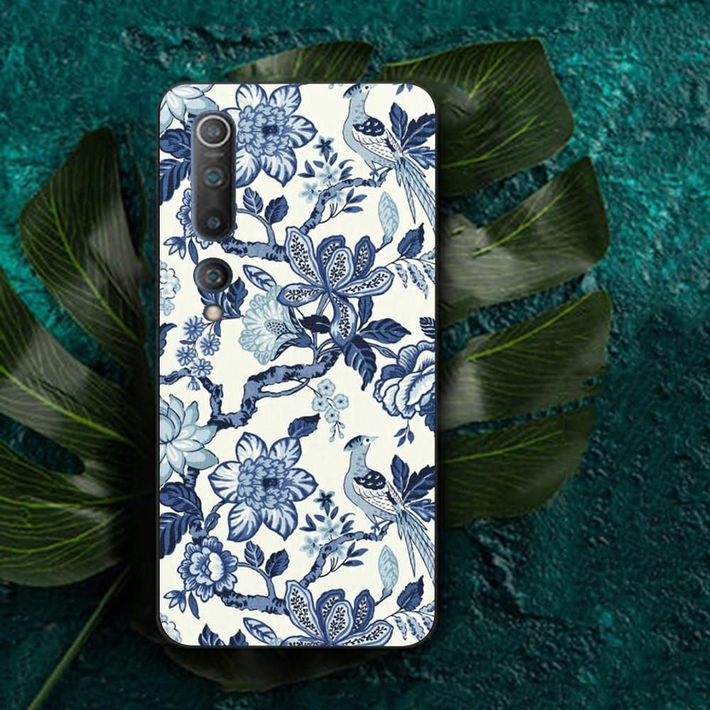Blue and white porcelain Phone Case For Redmi Note 4 X 5 A 6 7 8 T 9 9S 10 11 11S 11Epro Poco M3 pro