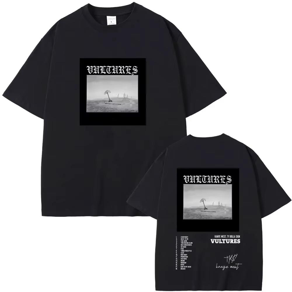 Unisex 2026 Rapper Kanye West New Album Printed Loose Hip Hop Neutral Fashion Women And Men T-Shirt