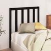 VidaXL Headboard Black 96x4x100 Cm Solid Pine Wood 817674