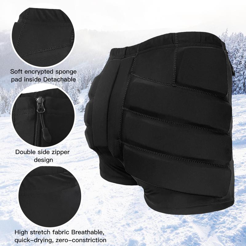 Lixada Winter Skiing Shorts Skating Pads Ice Skating Shorts 3d Protection For Butt And Tailbone Kids Hips Protective Pads