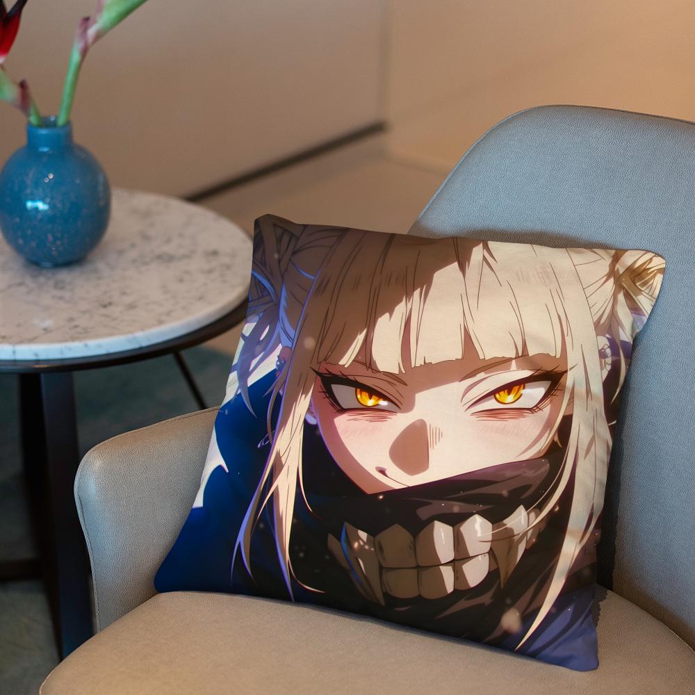 My Hero A-Academia H-Himiko Toga Cushion Cover 2-in-1 Reversible Plush Pillow Cover | Car/Sofa/Bed | Perfect Gift