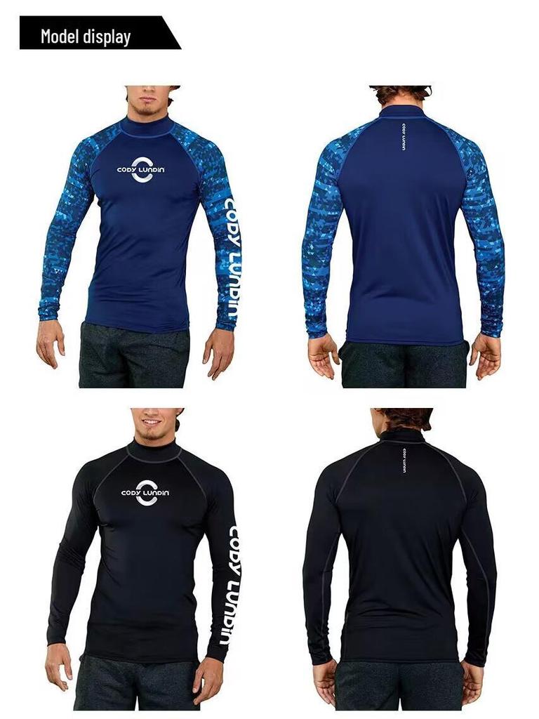 Men's Long Sleeve Quick-Dry Sports Shirt, UV-Protection for Running, Basketball, Training, and Outdoor Fishing.