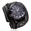 Retro Handmade Cowhide Men's Watch with Exaggerated Leather Bracelet