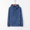 Womens Soft And Comfortable Long Sleeve Hooded Hoodies With Pure Color Sport Coat