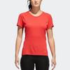 Adidas Sports Lifestyle Series Breathable Round Neck Pullover Dopamine Short Sleeve T-Shirt Women T-Shirts Natural-Coral-Pink CW4063