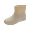 New rain shoes women's fashion models wear water shoes outside work adult warm women's rubber shoes overshoes short rain boots