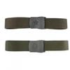 Military Training Braided Tactical Belt In Thickened Army Gray