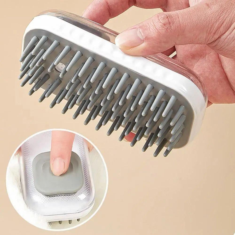 Hair Removal Pet Bath Brush Refillable Shower Gel Cat Grooming Comb  Puppy Cats Shower