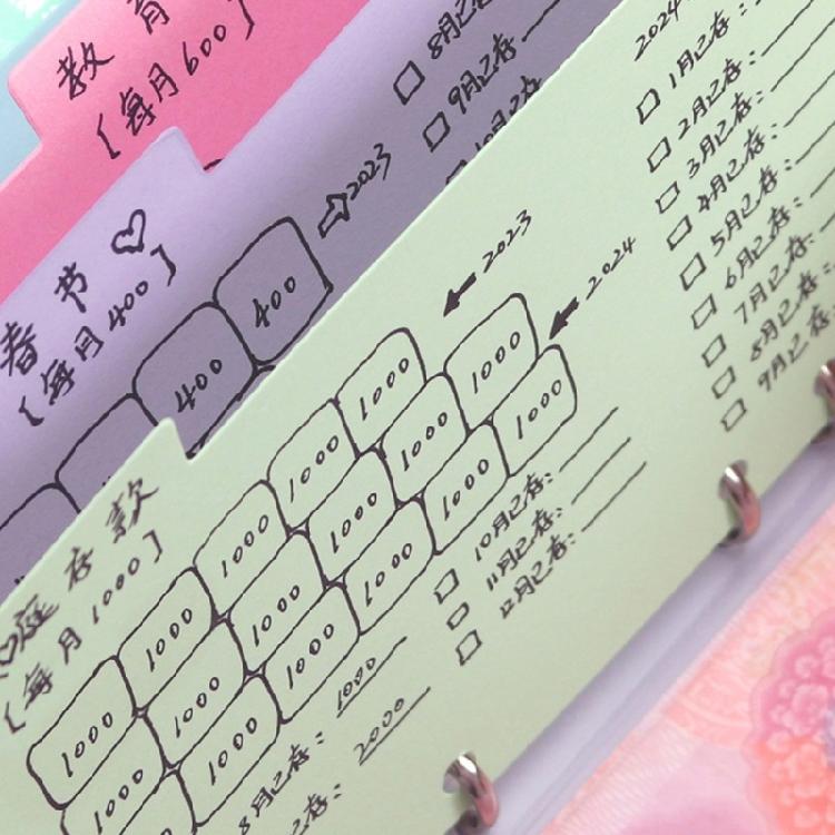 Rainbow Patterned Index Pages For Binders Easy To Rearrange Sections Ideal For Classifying Important Paper