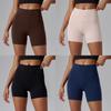 Yoga Shorts For Women High Waist Absorbing Nylon Spandex With Moisture Wicking For Fitness And Running