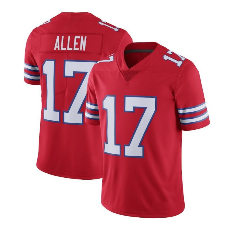 NFL Buffalo Bills 17 Josh Allen Football Jersey Embroidered Sports Uniform Men Women Youth