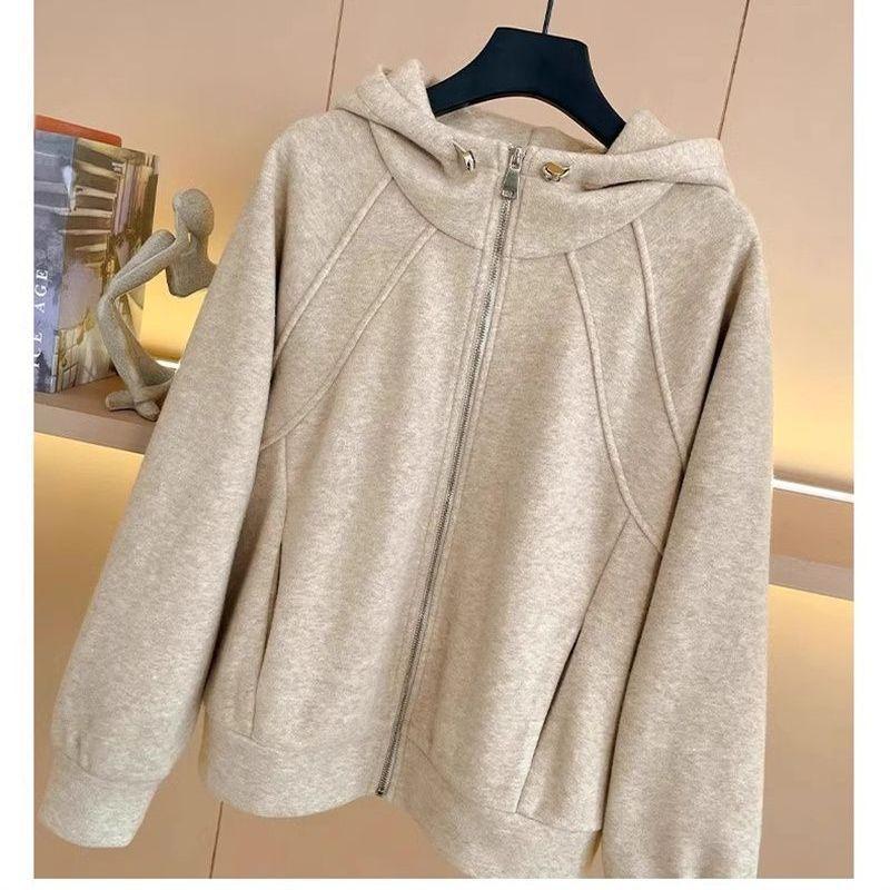 Korean-style Hoodie Design Autumn Women's Fashion Set, Versatile, Slimming, Casual and Sporty Two-piece Set