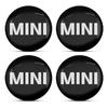 4 stk 56MM Bilhjul Senter Navkapsel Logo Klistremerker Felgdeksel Emblem Dekal For MINI Cooper One JCW Clubman Countryman R55 R56 F55 F56 R57 R58 R59