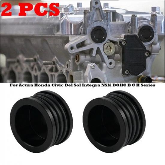 

2x Cam Shaft Seal Cover Cap Plug For Acura Honda B16 B18 B/D/H/F Series Engine