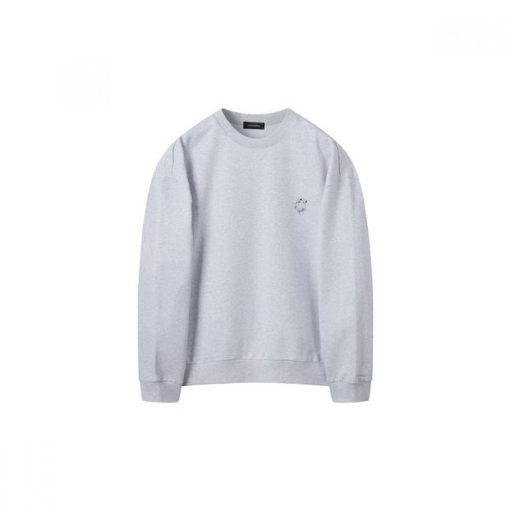 Customellow Grey Graphic Sweatshirt Cwtas25116gyx