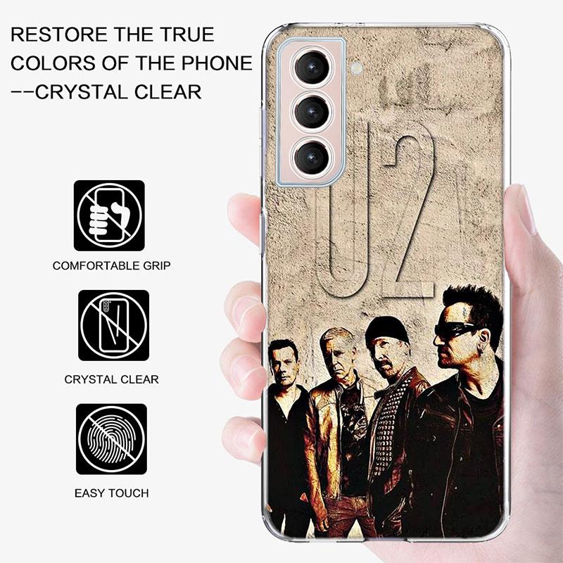 Band U2 Phone Case For Samsung A16 A26 A36 A56 A17 A15 A25 A35 A55 A14 A24 A34 A54 A04S A05S Galaxy Note 20 10 9 8 A9 A8 A7 A6 C