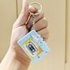 Cassette Recorder Recording Music Box Pendant With music Retro Tape Recorder Keychain   Backpack