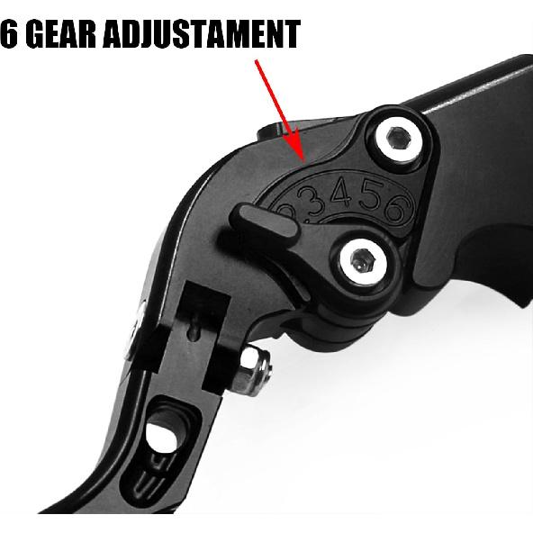 CHIFUN Brake Lever and Clutch Lever Set Replacement for Kawasaki Ninja 400 Ninja 300R 250R Z300 Aluminum Motorcycle Handlebar Lever Foldable Length