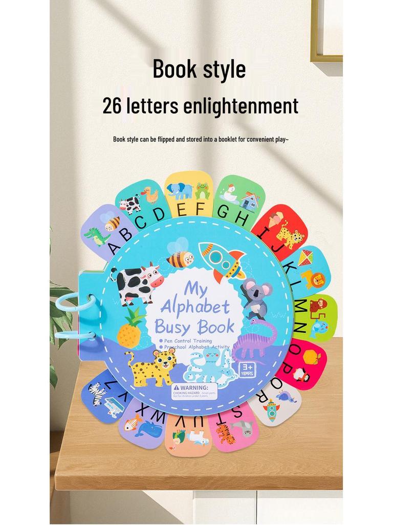 Children's Early Education Quiet Sticker Book: Baby Letters & Thinking Toys