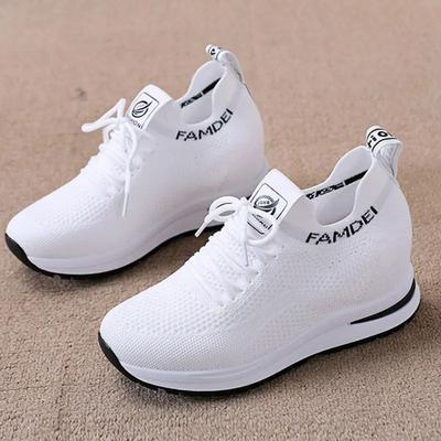 Neue Mode Mesh Schuhe Damen Schuhe Mesh Sportschuhe Atmungsaktiv Dicke Sohle Weiche Sohle Lässige Sneaker zapatillas