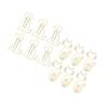 100Pcs Gold Paper Clips Metal Rustproof Plating Process Gold Fadeless Widely Used Cute Paper Clips f