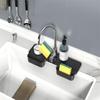 Kitchen Sink Splash Guards Drying Rack and Soap Holder Kitchen Sink Supply Faucet Splash Mats,Bathroom