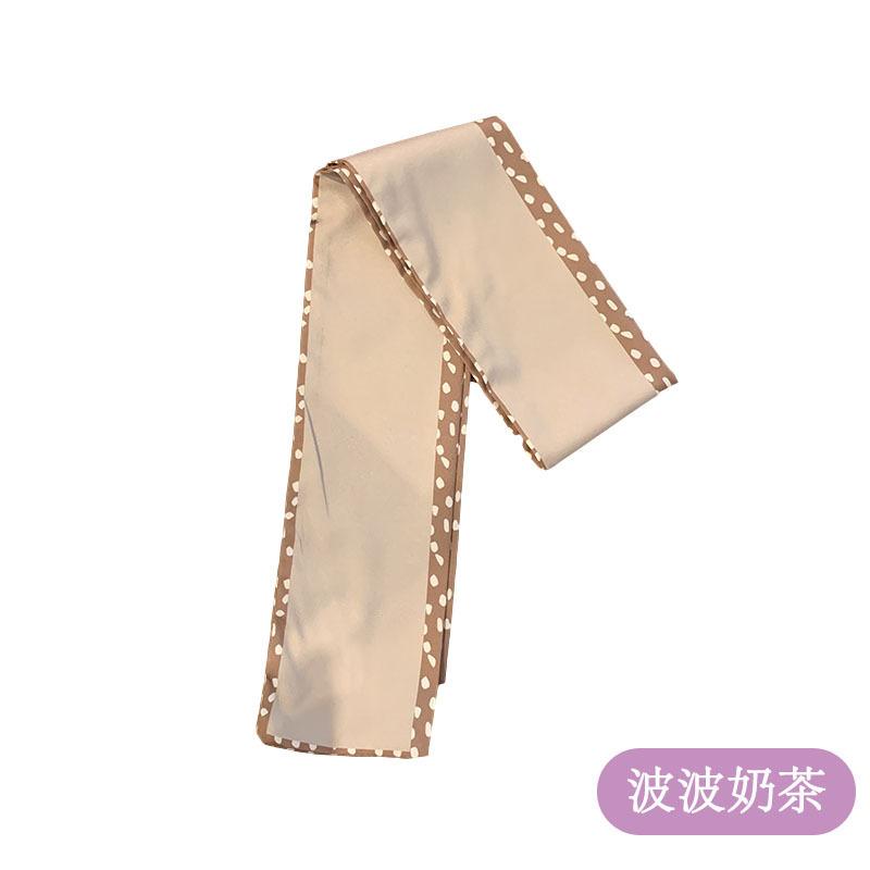 Qiandongge Seidenschal Stirnband Retro Weiblichkeit Gebundener Pferdeschwanz Schleife Band Stirnband Streamer Stirnband Mori Serie