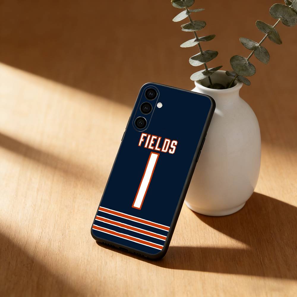 J-Justin Fields 1 Wallpaper Phone Case For Samsung Galaxy A20,21s,22,31,32,52,53,72,73,80,91 Soft Black Shell