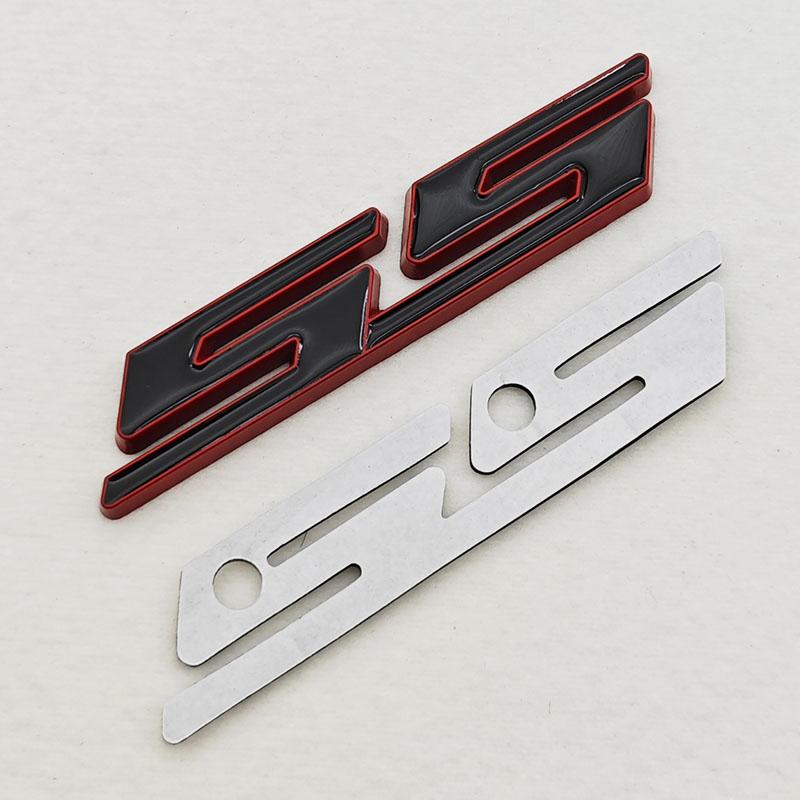 3D Metal Logo 427 SS Car Sticker Fender Side Badge Rear Trunk Emblem Decal For Chevrolet SS 427 Car Universal Assessories