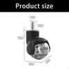 360 Degree PU Ball Casters for Office Chairs with 2 Diameter Quiet Rolling Universal Fit and Long Lasting Build M4YD