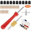 33Pcs Universal Tire Valve Stem Installer Tool Set Rust-proof Valve Core Remover Tool  Motorcycles