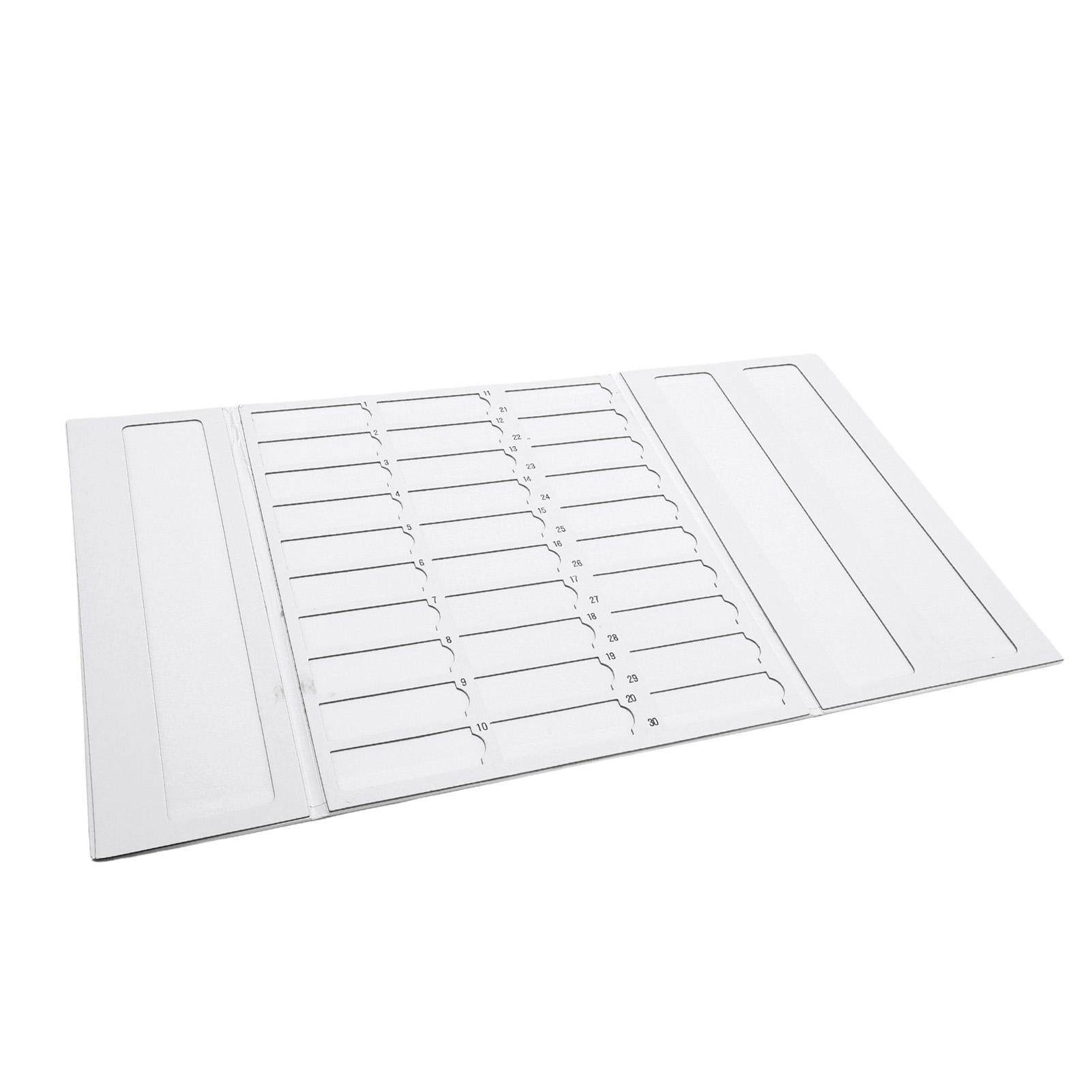 Складной картонный лоток для микроскопических слайдов, вмещающий 30 слайдов, тарелка для хранения для лаборатории