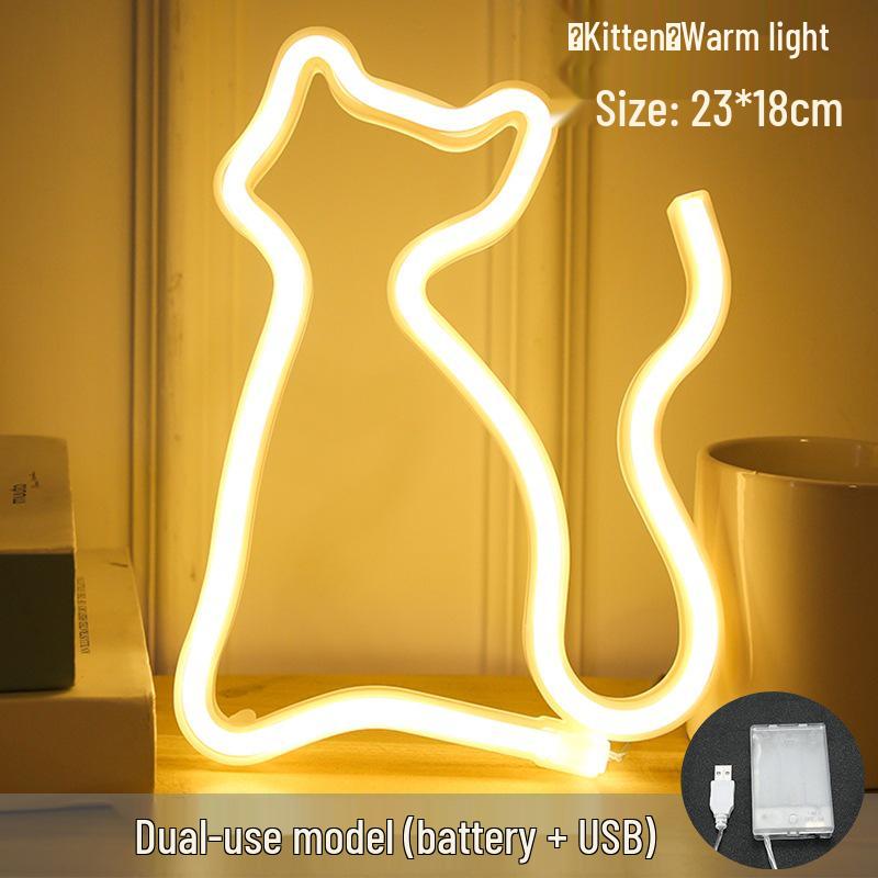 Trendy LED Neon Night Light Sign for Wall Décor